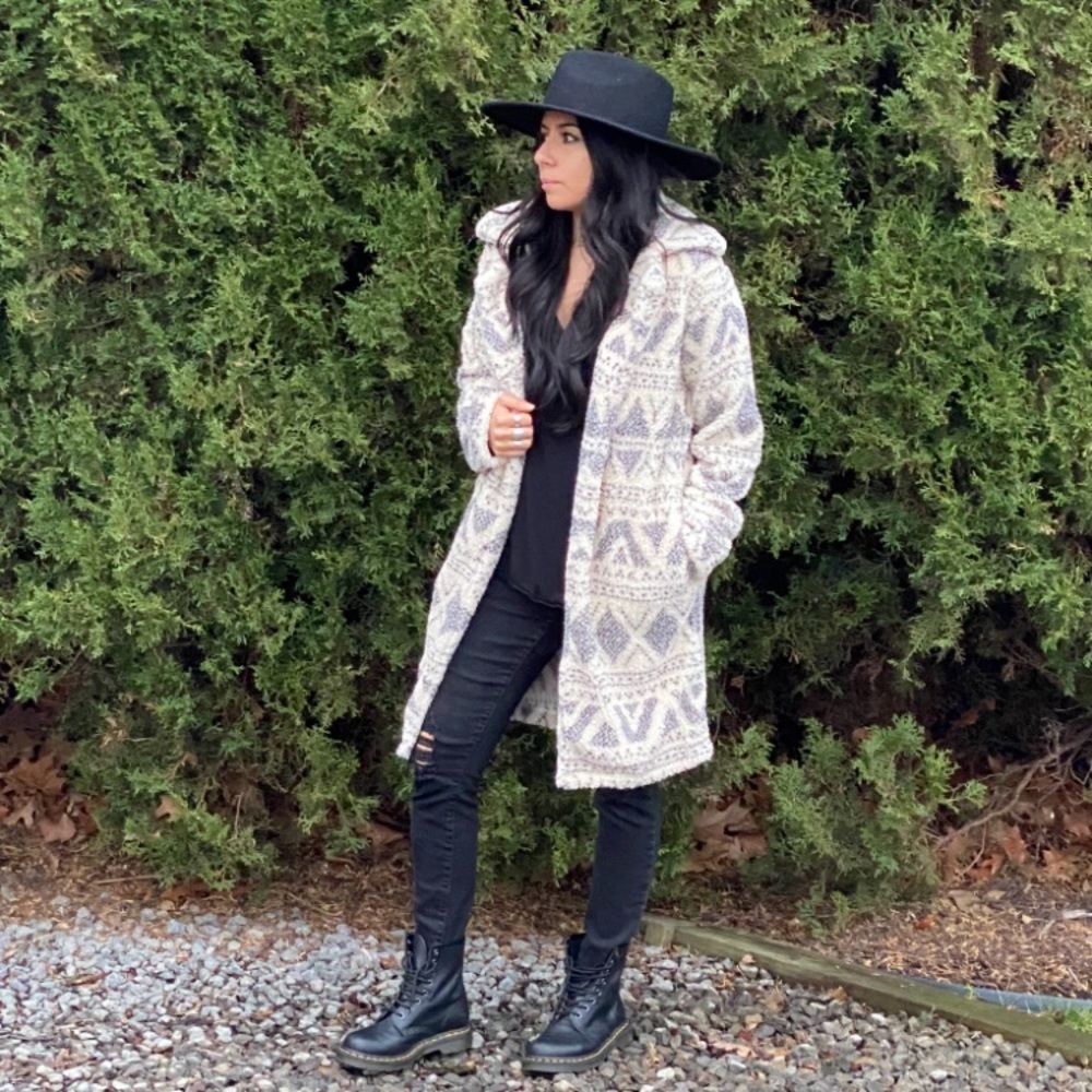 ☁️BILLABONG MONTREAL LONG LINE SHERPA JACKET☁️ - Picture 4 of 13